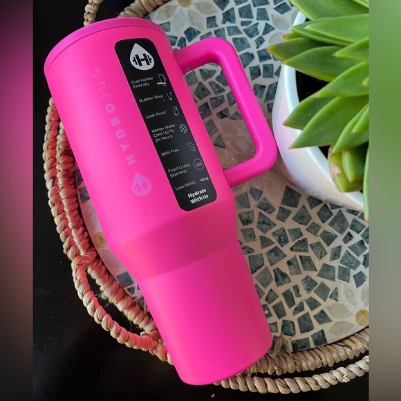 HydroJug Other - Hydrojug NEON PINK Traveler 40oz Leakproof Stainless Steel Tumbler NWT